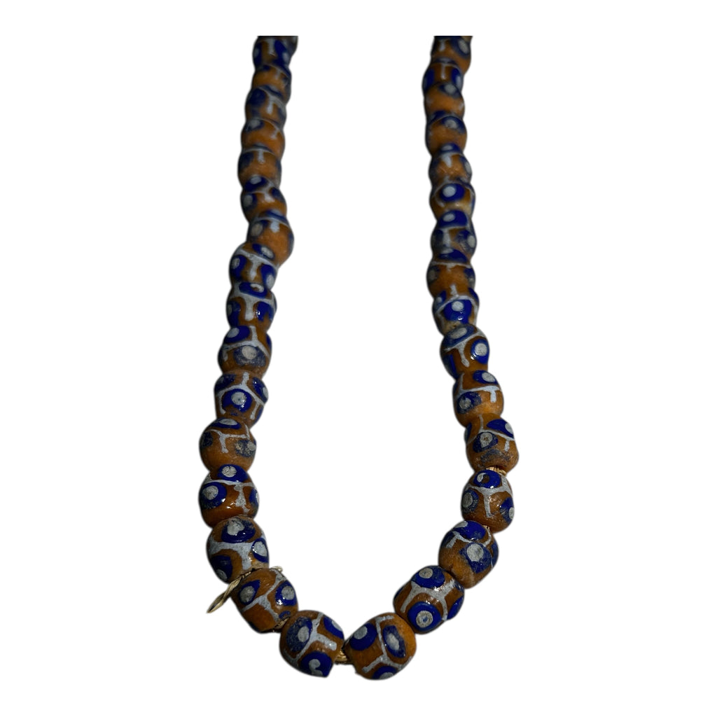 52 Krobo Powder Glass Beads – Handmade African Trade Strand