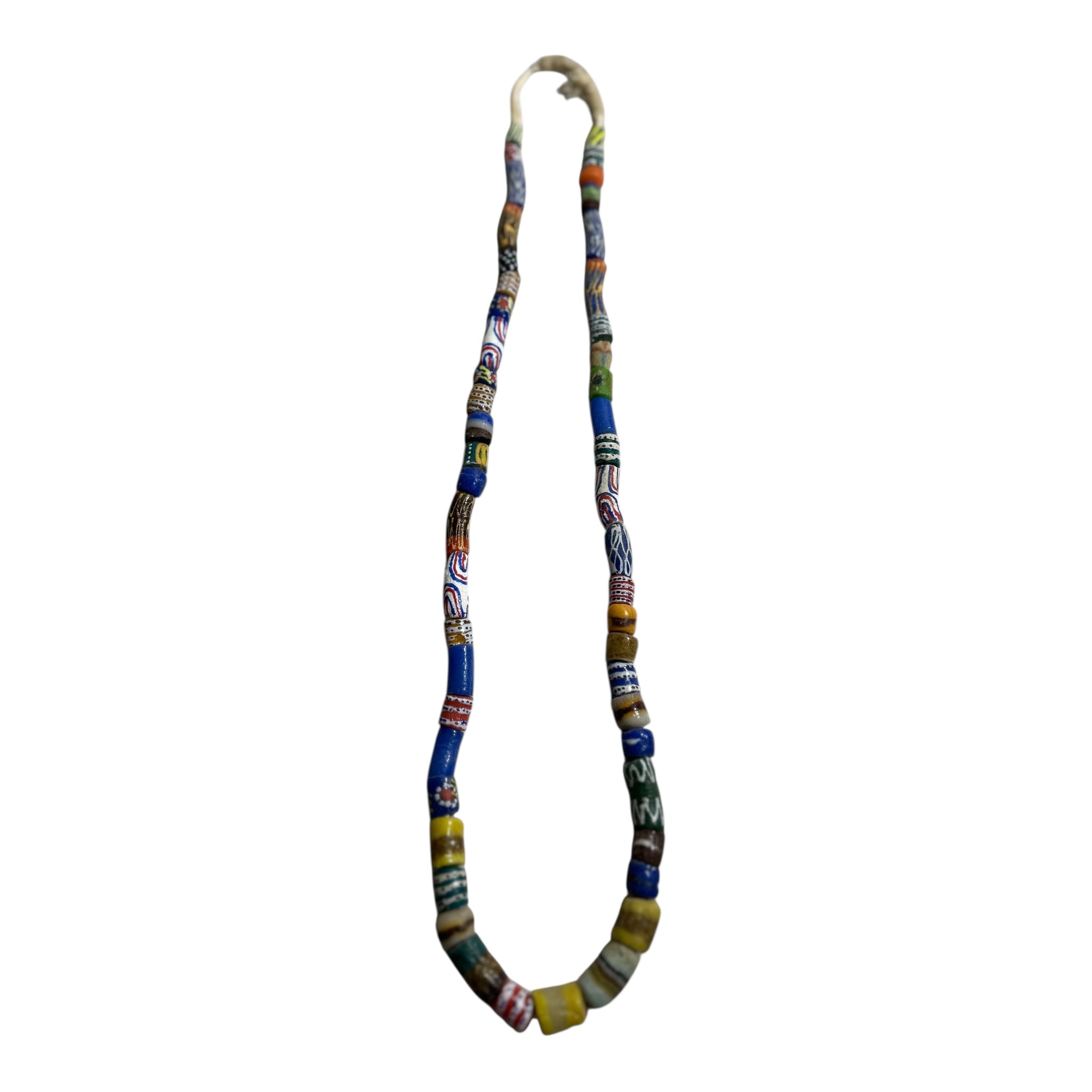 Handmade African Trade Beads – Authentic Artisan Glass Beads (Mixed Shapes & Patterns, Full Strand)