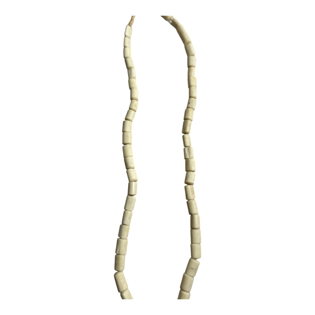 Hand-Carved African Bone Beads – Authentic Kenya Trade Bead Strand (15" Strand, Approx. 50 Beads, 10mm Size)