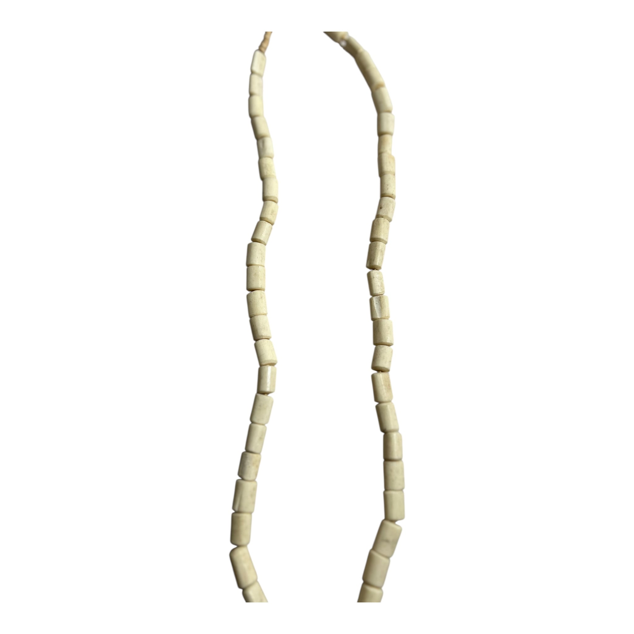 Hand-Carved African Bone Beads – Authentic Kenya Trade Bead Strand (15" Strand, Approx. 50 Beads, 10mm Size)