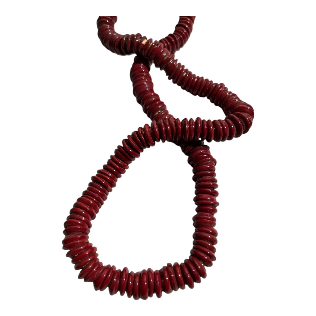 African-Style Heishi Disk Beads – Artisan Trade Bead Strand (12" Strand)