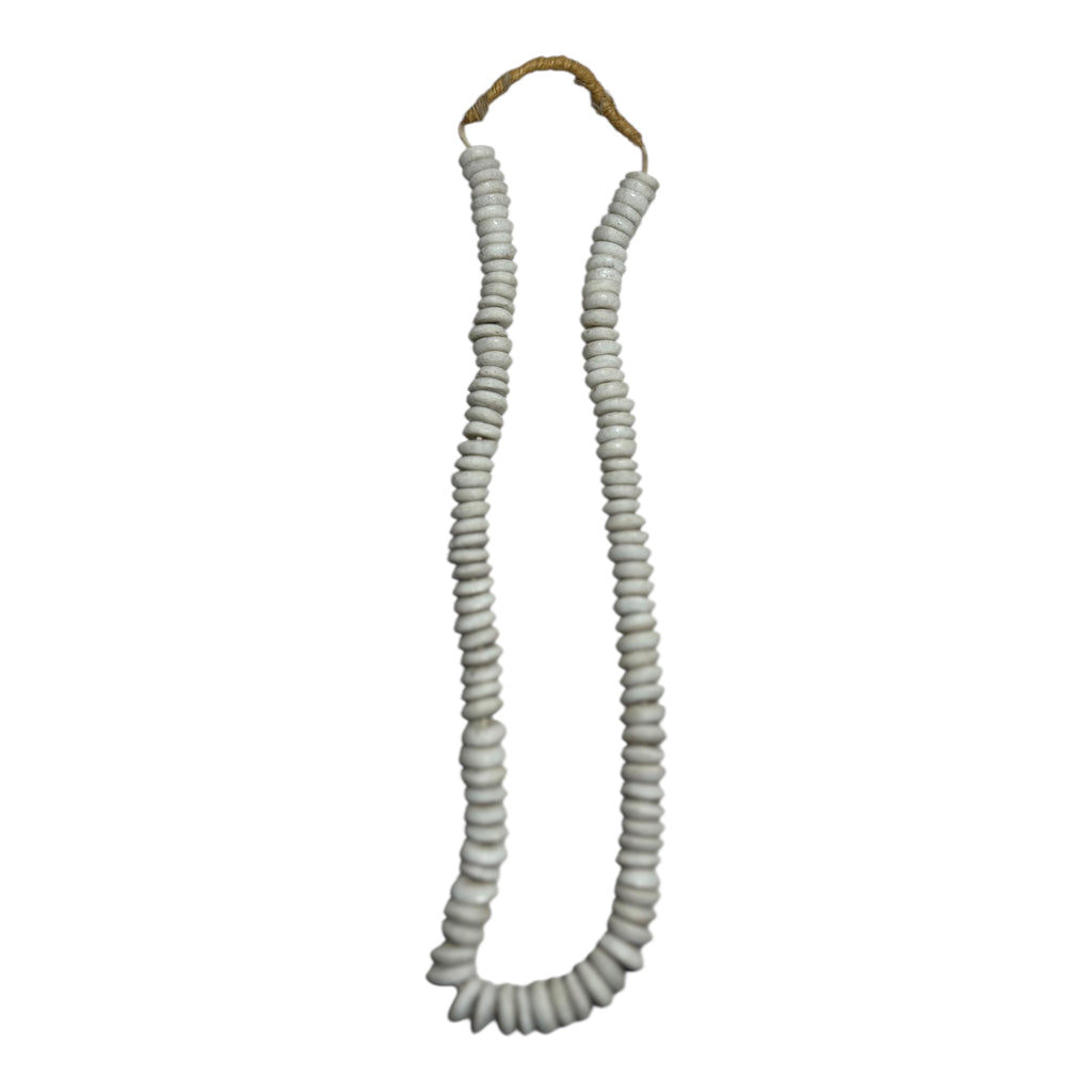 African Hand-Carved Disk Beads – Natural Artisan Strand for Jewelry Making (Approx. 5.9mm, 12" Strand)