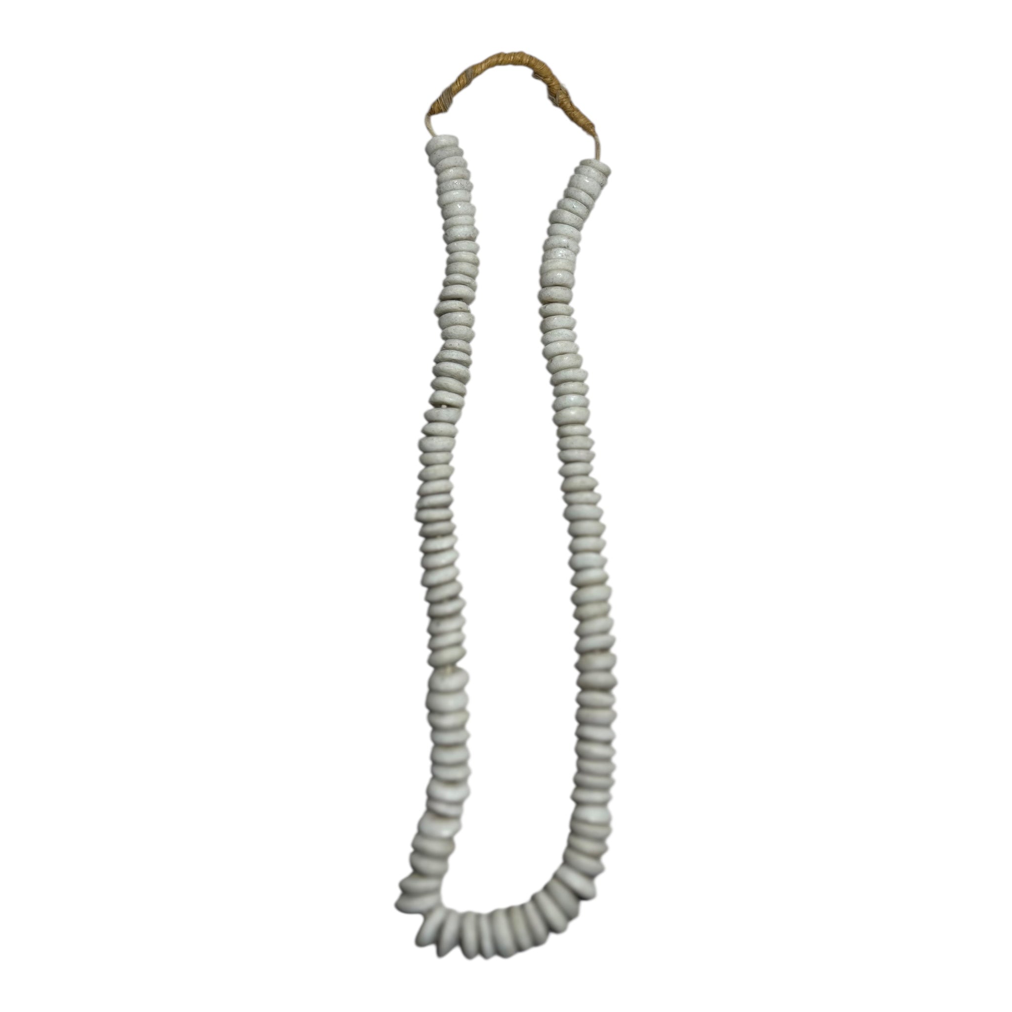 African Hand-Carved Disk Beads – Natural Artisan Strand for Jewelry Making (Approx. 5.9mm, 12" Strand)