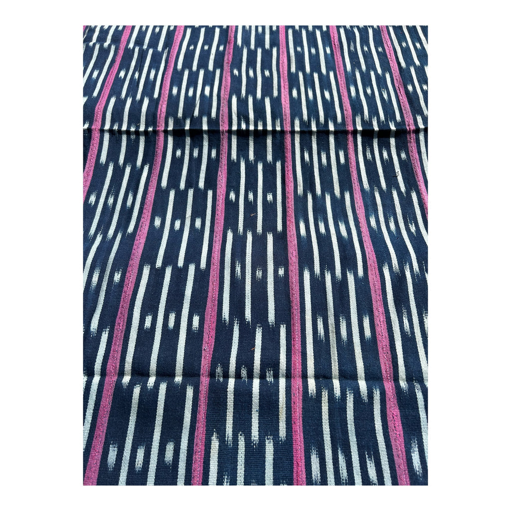 Midnight Orchid Ewe Strip-Woven African Textile – 58 x 40 inches