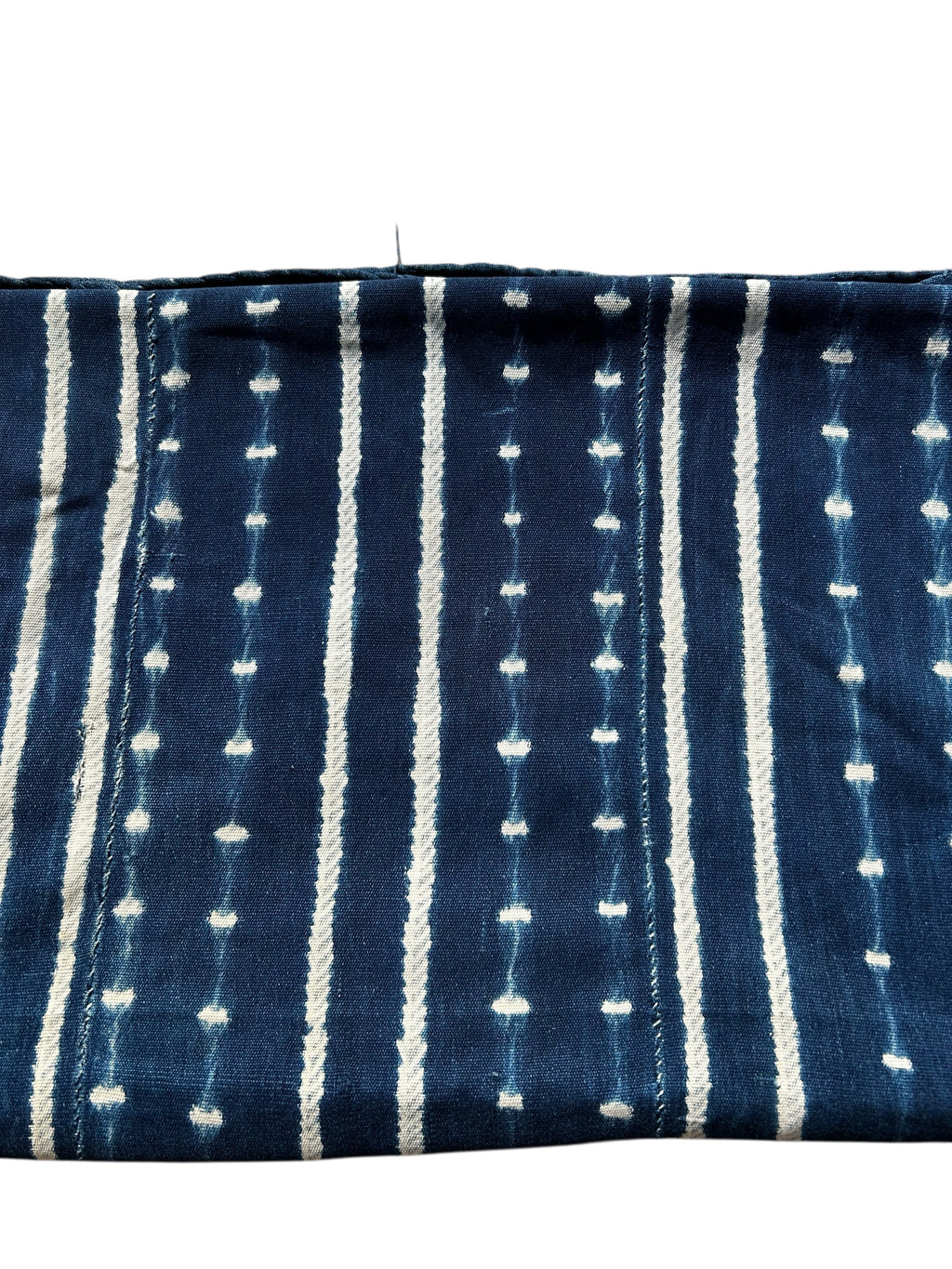 Indigo Blue Baule African Textile – Vintage Handwoven Cotton Cloth (59” x 47”)