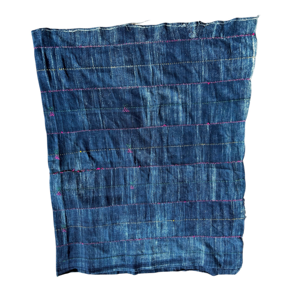 Indigo Ember Ewe Handwoven African Textile – 60 x 38 inches
