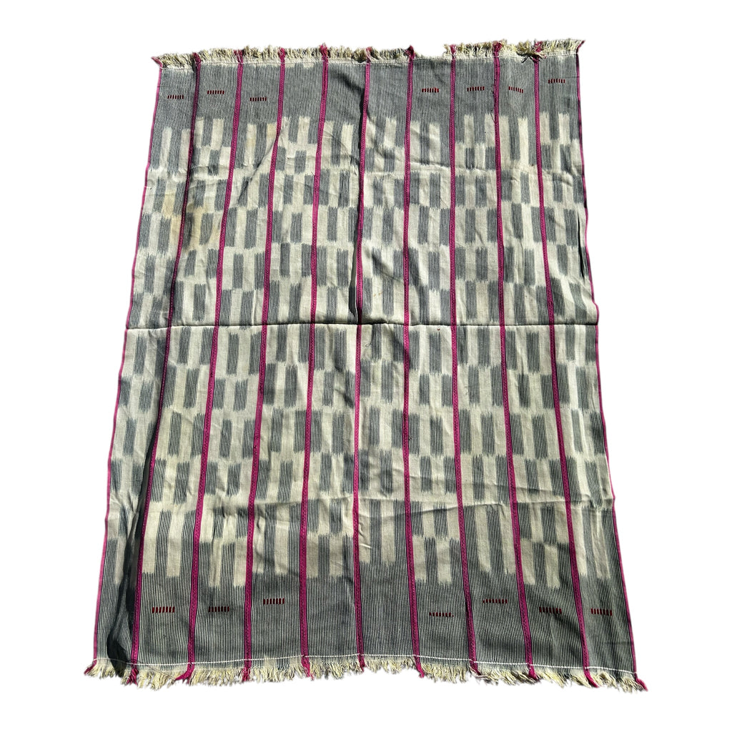 Sahara Mist Ewe Strip-Woven African Textile – 55 x 40 inches