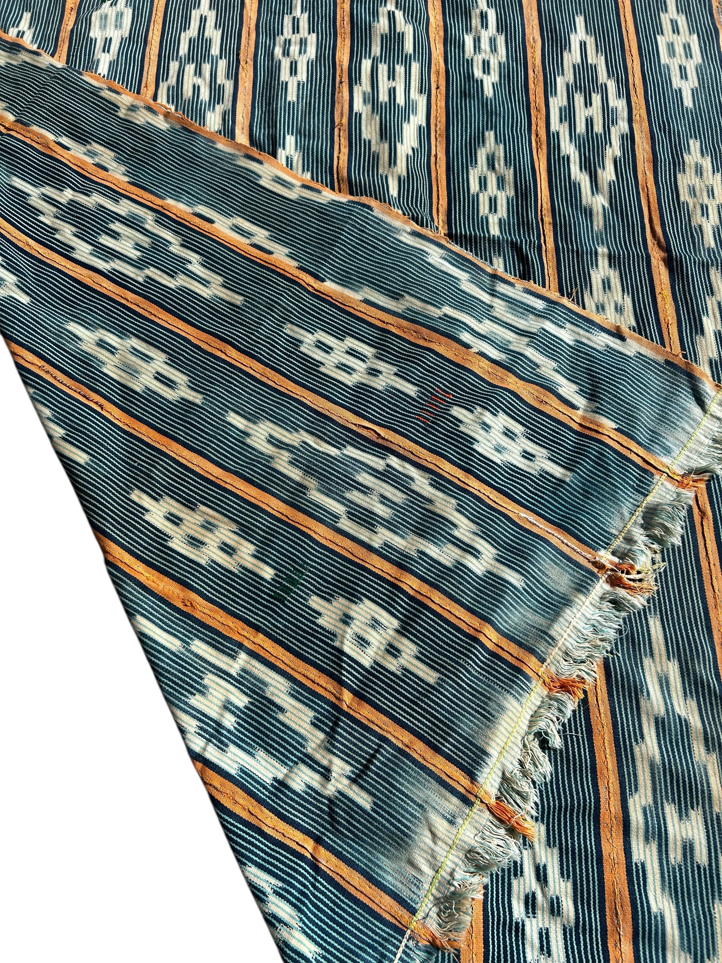 Traditional Ewe African Textile – Handwoven Authentic Fabric, 59 x 41 inches