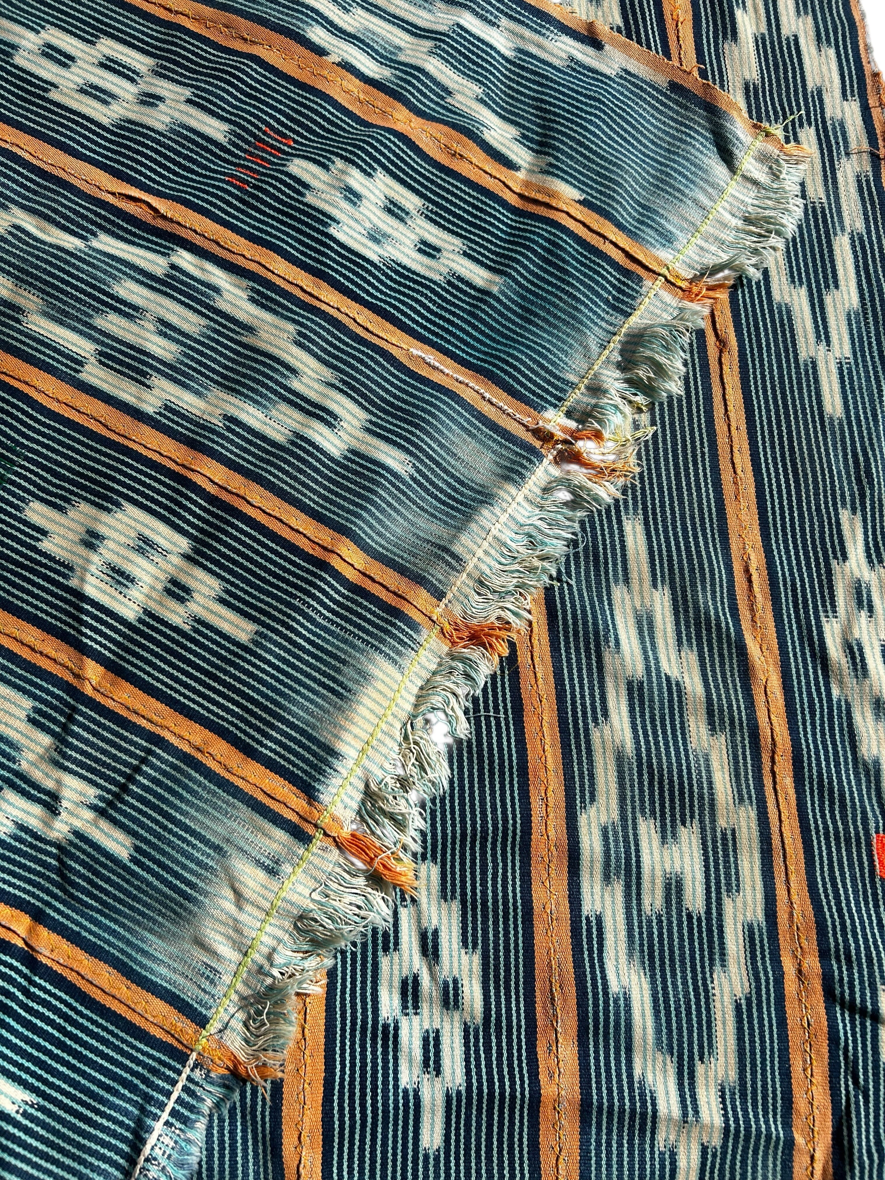 Traditional Ewe African Textile – Handwoven Authentic Fabric, 59 x 41 inches