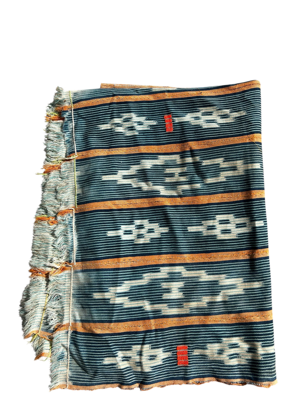 Traditional Ewe African Textile – Handwoven Authentic Fabric, 59 x 41 inches